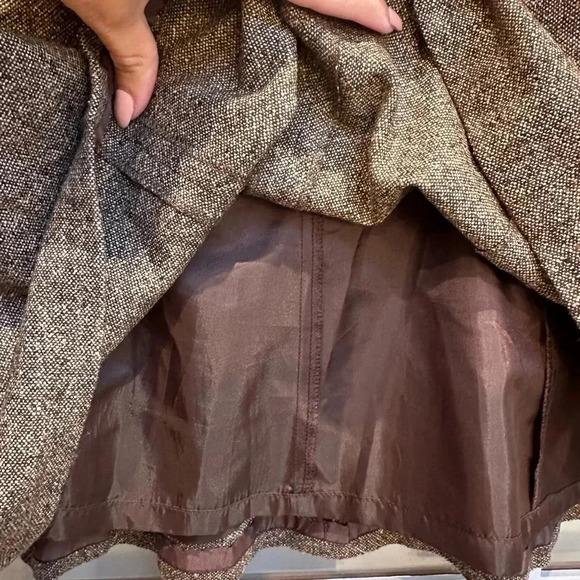 Talbots Italian Wool Silk Blend Boucle Lined Skirt Size 4 Petite A Line Vintage - Picture 7 of 13